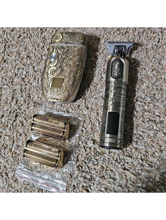 Other - Men's Electric BEARD SHAVER Trimmer Razor Rechargeable Hair Shaving Combo